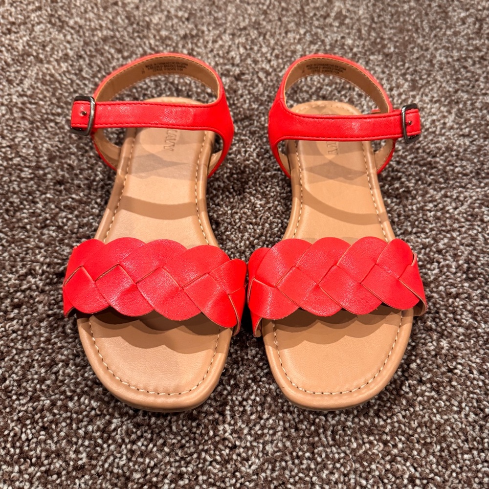 Girls Red Sandals